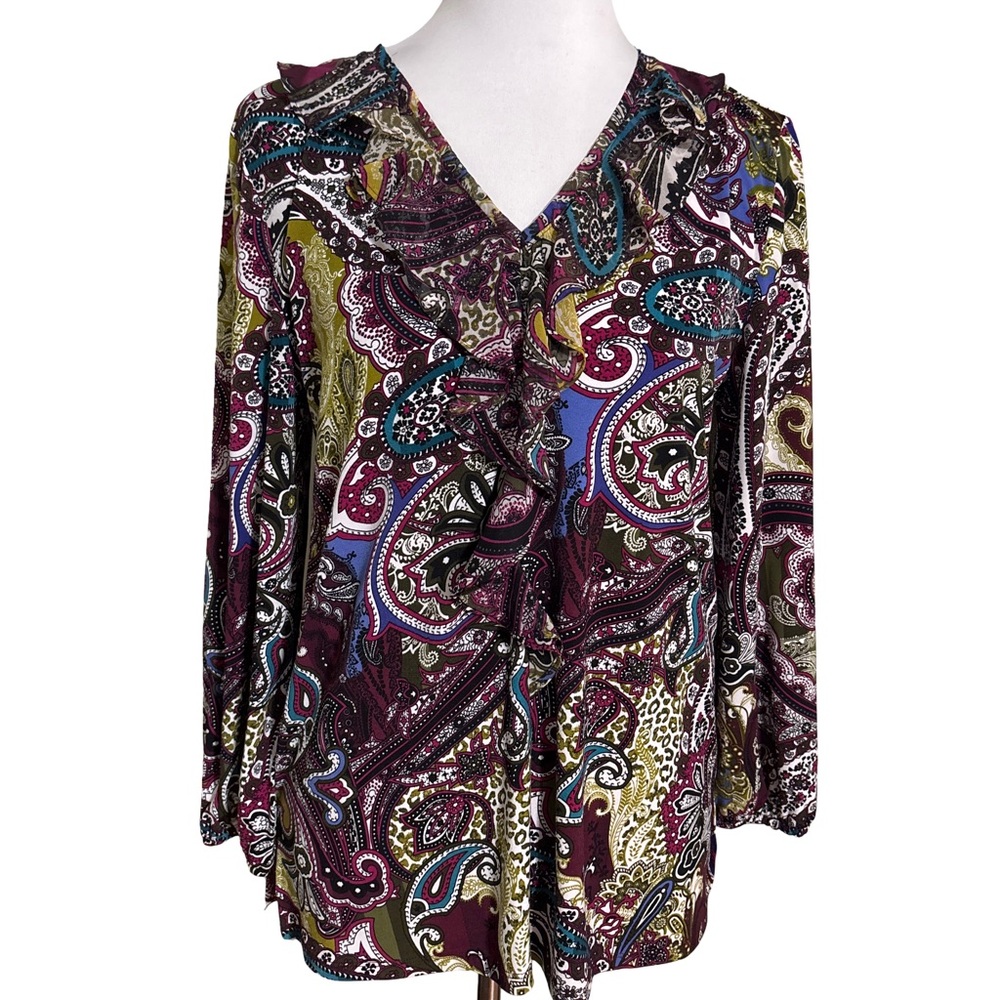 Chico's Multicolor Paisley Blouse